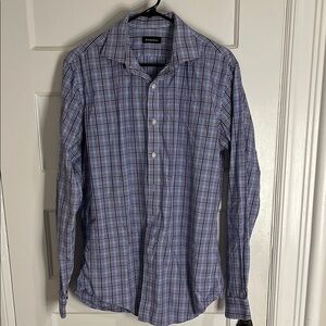 Esquire Men's Blue Checkered Shirt